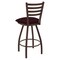 Holland Bar Stool Co 36" Swivel X-Tall Bar Stool, Brnz Finish, Canter Bordeaux Seat X410 - alternate 2